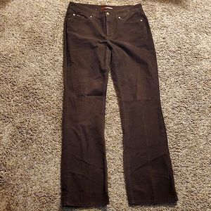Cambio Jeans Norah Brown Cordury Pants Size 12